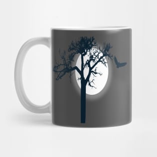 The dark bird and the tree Mug